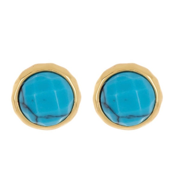 Gorjana Power Gemstone Studs - Turquoise/Healing - Picture 3 of 6